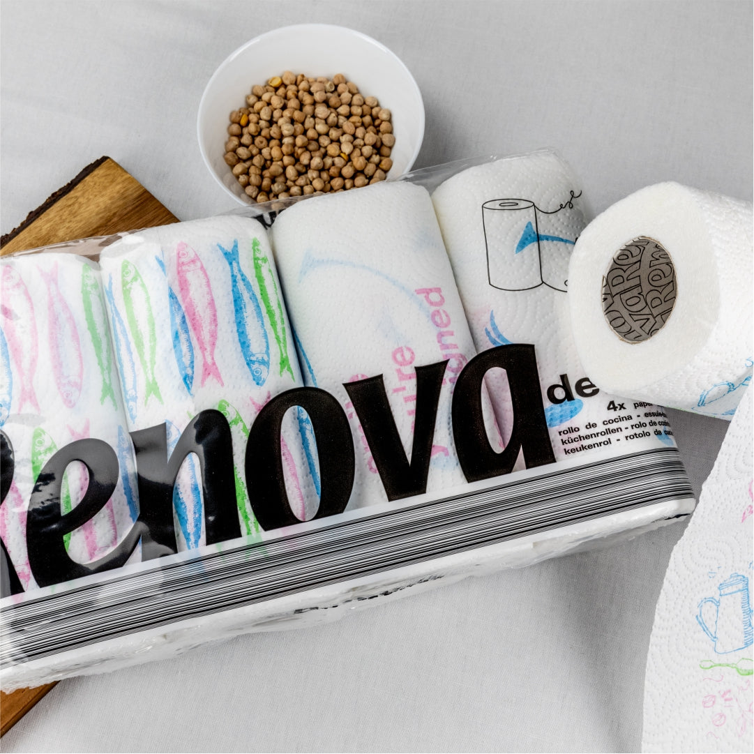 RENOVA KITCHEN TOWEL DESIGN 4 ROLLS