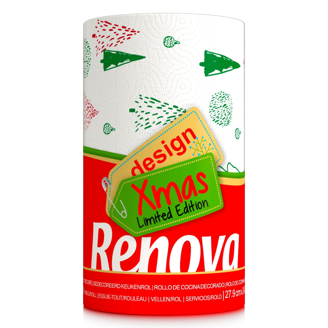 RENOVA DESIGN KITCHEN TOWEL JUMBO ROLL XMAS EDITION
