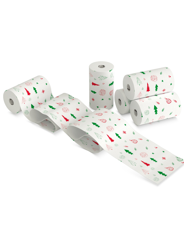 RENOVA DESIGN KITCHEN TOWEL JUMBO ROLL XMAS EDITION