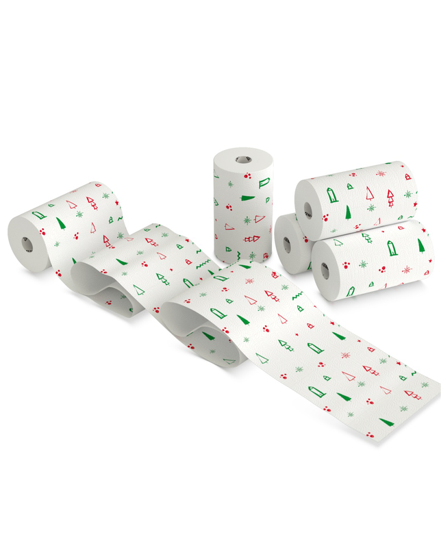 RENOVA DESIGN KITCHEN TOWEL JUMBO ROLL XMAS EDITION