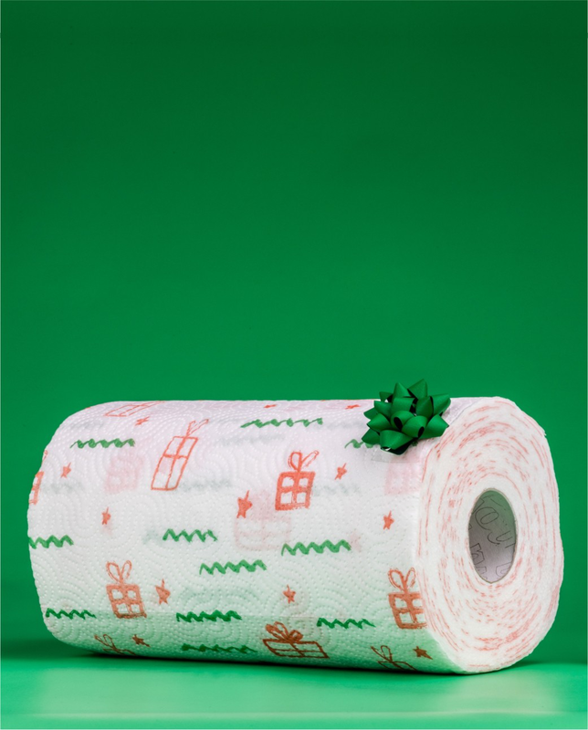 RENOVA DESIGN KITCHEN TOWEL JUMBO ROLL XMAS EDITION