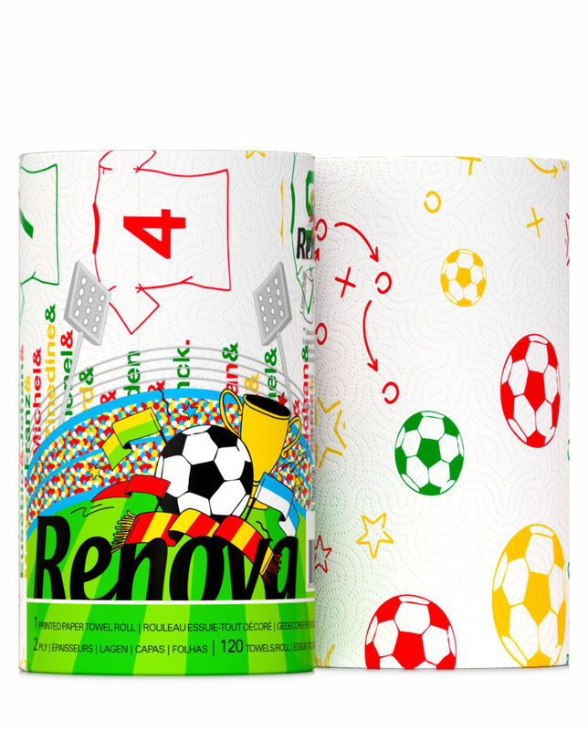 RENOVA DESIGN KITCHEN TOWEL JUMBO ROLL FOOTCUP EDITION