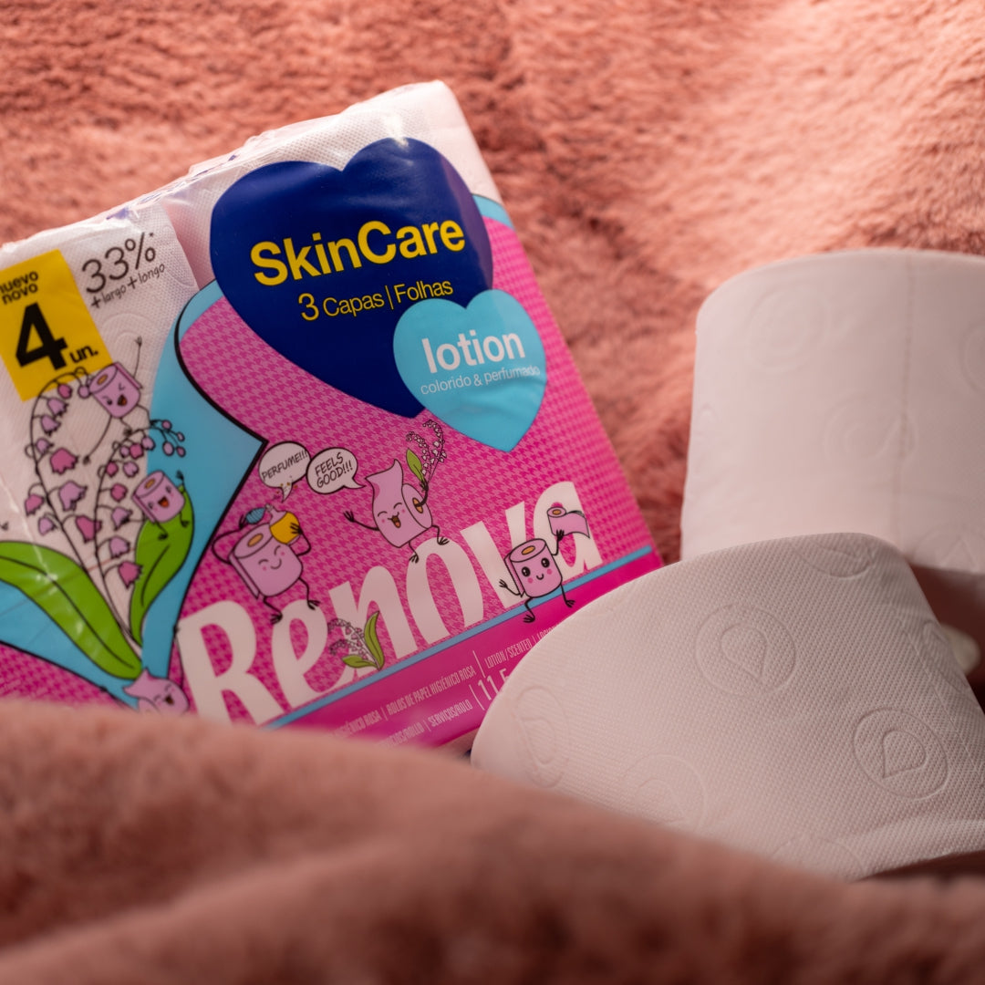 RENOVA SKINCARE TOILET PAPER 4 ROLL - ROSE (3PLY)