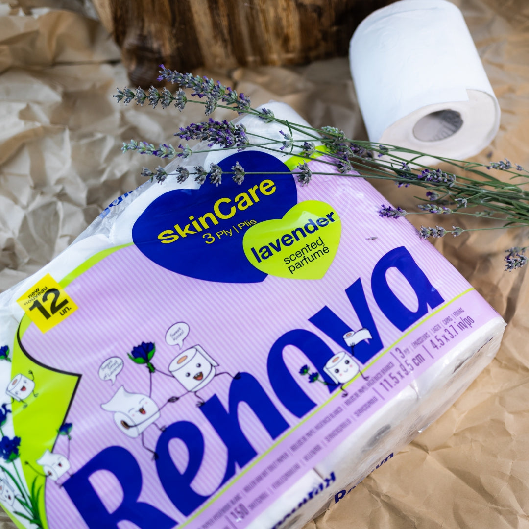 RENOVA SKINCARE TOILET PAPER 12 ROLL - LAVENDER (3PLY)
