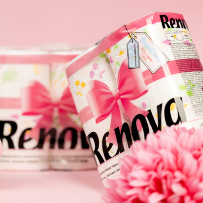 RENOVA TOILET PAPER DESIGN 4 ROLL - SPRING EDITION