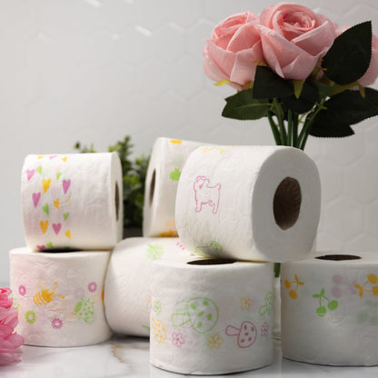 RENOVA TOILET PAPER DESIGN 4 ROLL - SPRING EDITION