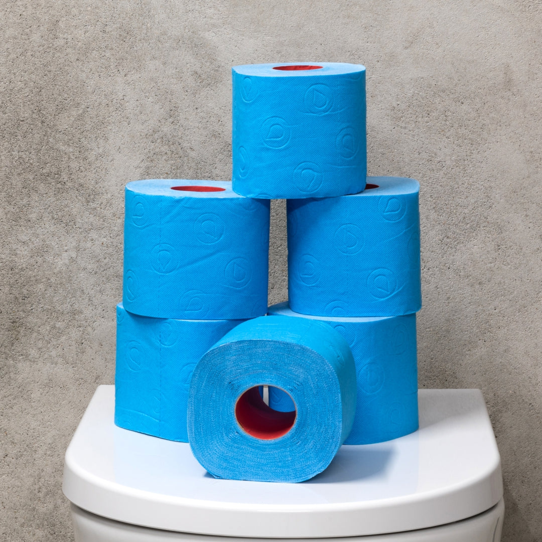 RENOVA RED LABEL TOILET PAPER 6 ROLLS - BLUE (3PLY)