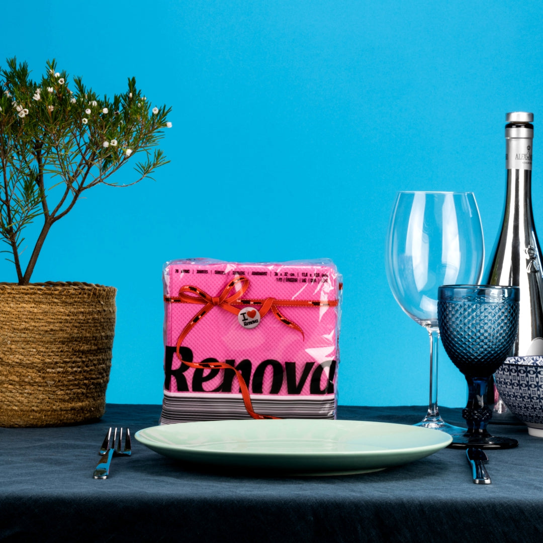 RENOVA RED LABEL NAPKINS FUSCIA