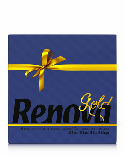 RENOVA GOLD LABEL TABLE NAPKINS BLUE