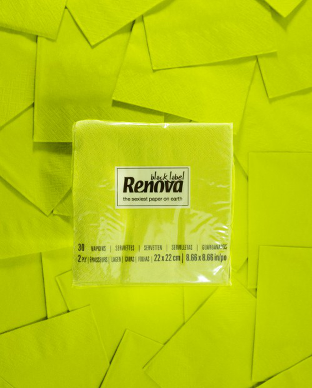 RENOVA COCKTAIL NAPKINS GREEN