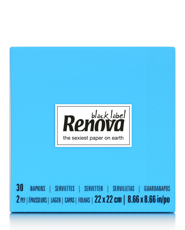 RENOVA COCKTAIL NAPKINS BLUE