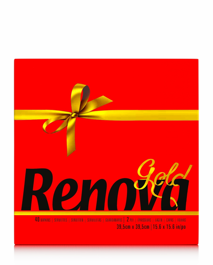 RENOVA GOLD LABEL TABLE NAPKINS RED