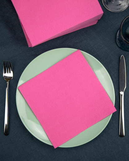 RENOVA GOLD LABEL TABLE NAPKINS FUSCIA