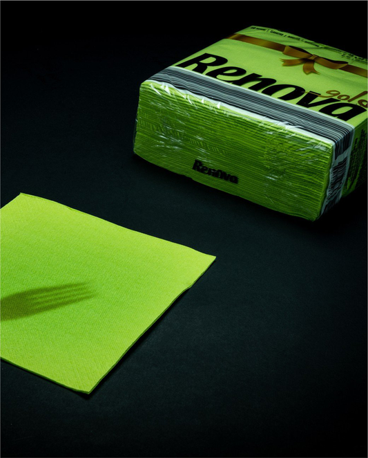 RENOVA GOLD LABEL TABLE NAPKINS GREEN