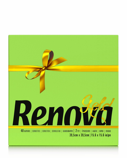 RENOVA GOLD LABEL TABLE NAPKINS GREEN