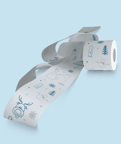 RENOVA TOILET PAPER DESIGN 4 ROLL - WINTER EDITION