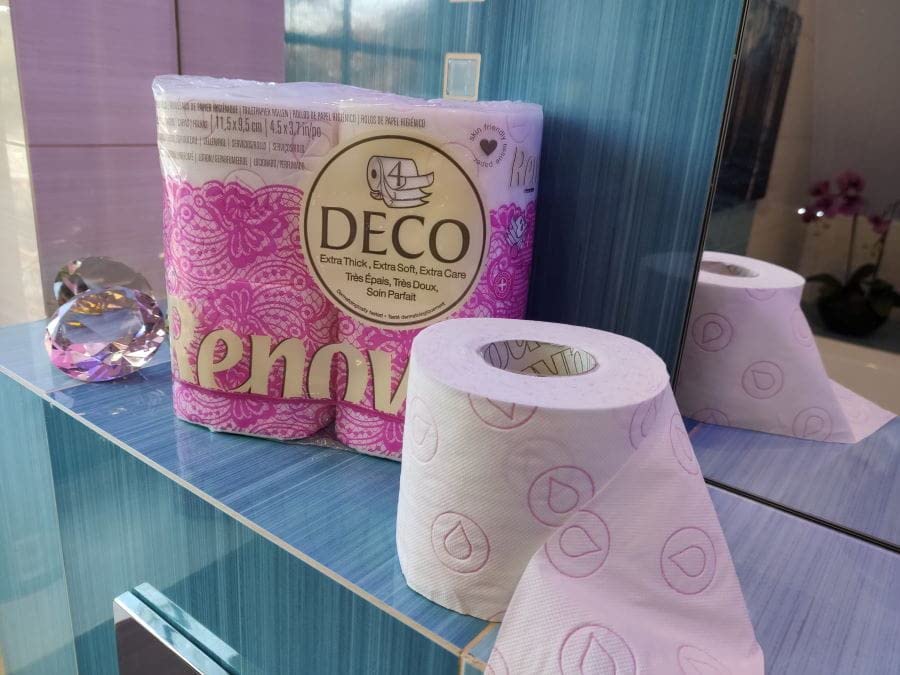 RENOVA DECO TOILET PAPER 4 ROLLS WHITE (4PLY)