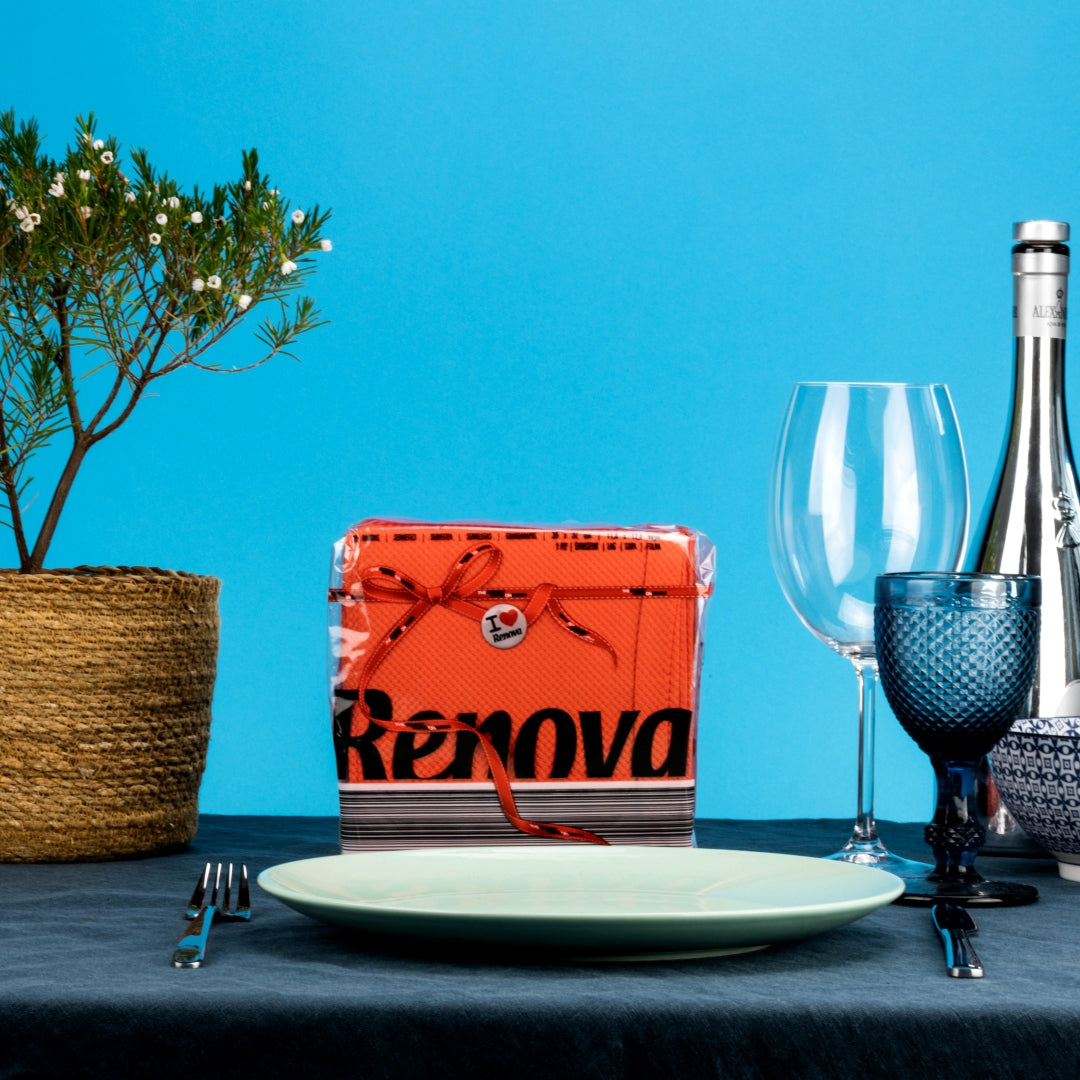 RENOVA RED LABEL NAPKINS ORANGE