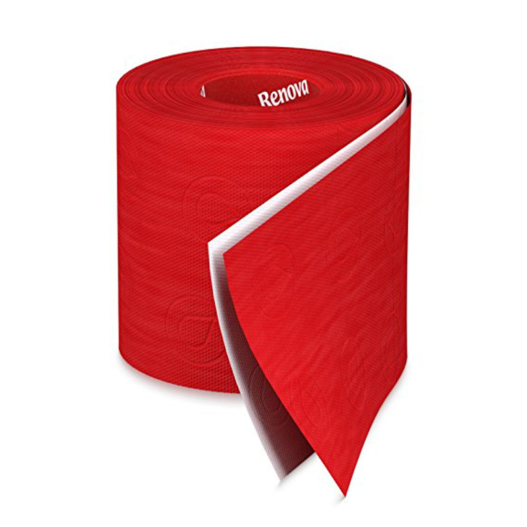 RENOVA RED LABEL TOILET PAPER 6 ROLLS - RED (3PLY)