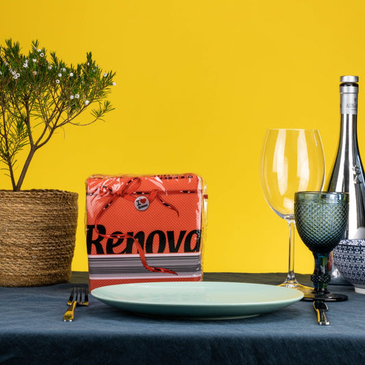 RENOVA RED LABEL NAPKINS RED