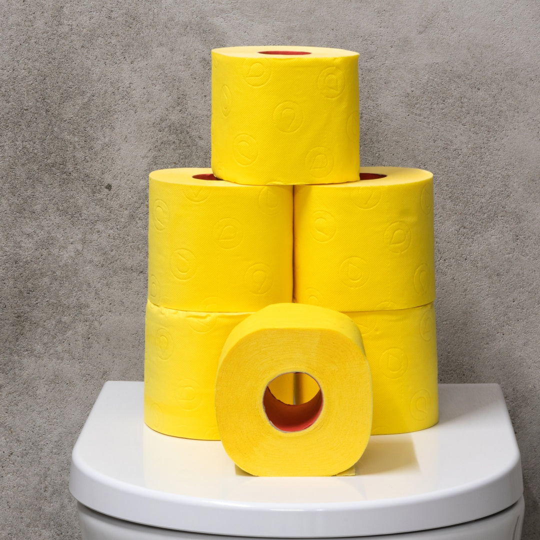 RENOVA RED LABEL TOILET PAPER 6 ROLLS - YELLOW (3PLY)