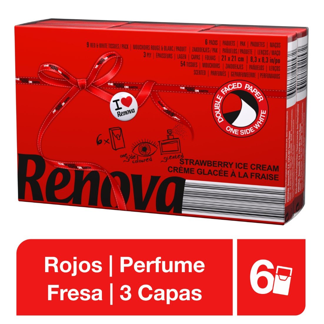 RENOVA RED LABEL POCKET TISSUE RED