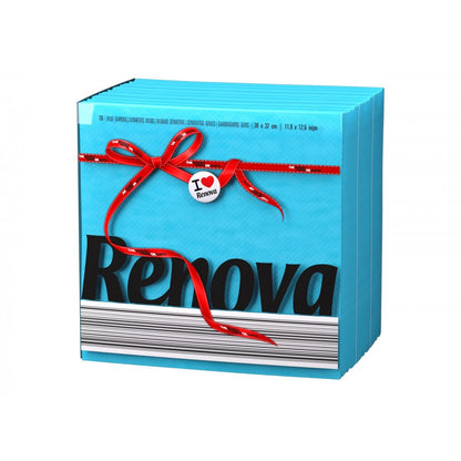 RENOVA RED LABEL NAPKINS BLUE