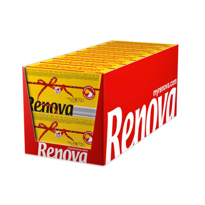 RENOVA RED LABEL FACIAL TISSUE BOX YELLOW