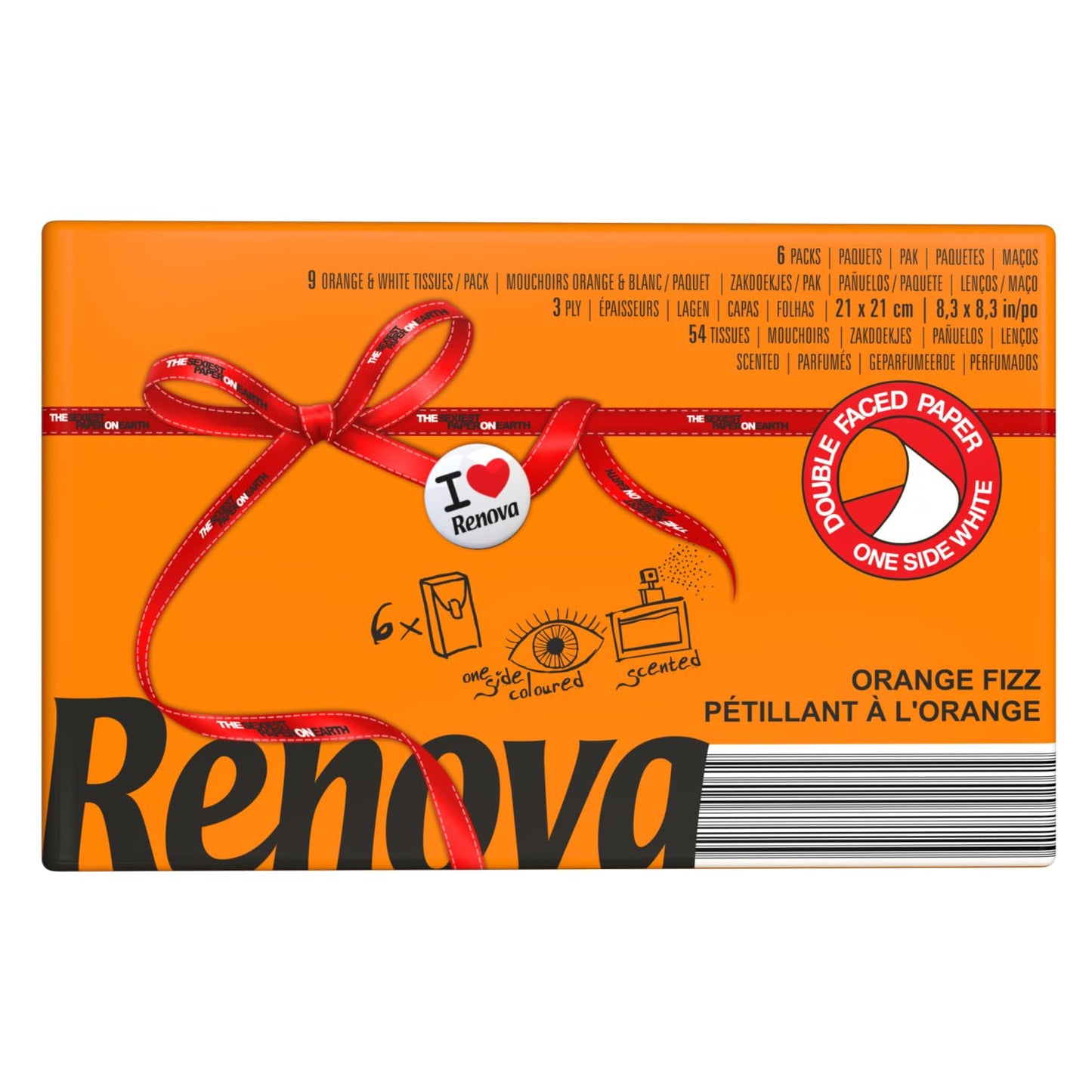 RENOVA RED LABEL POCKET TISSUE ORANGE