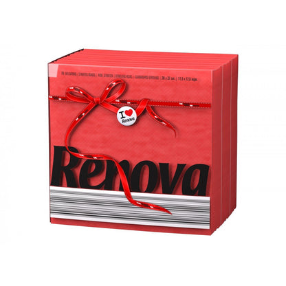 RENOVA RED LABEL NAPKINS RED