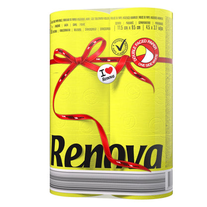 RENOVA RED LABEL TOILET PAPER 6 ROLLS - YELLOW (3PLY)