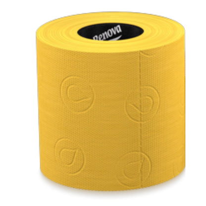 RENOVA RED LABEL TOILET PAPER 6 ROLLS - YELLOW (3PLY)