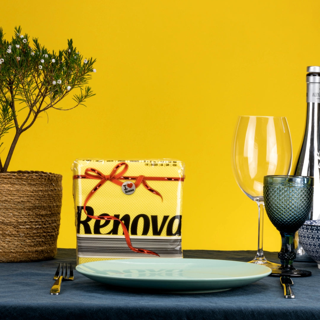 RENOVA RED LABEL NAPKINS YELLOW