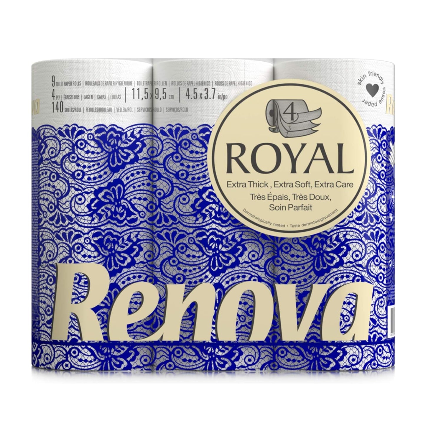 RENOVA TOILET PAPER ROYAL 9 ROLLS (4PLY)